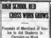 "High School Red Cross Work Grows"