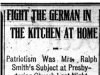 "Fight the German in the Kitchen at Home"