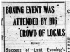 "Boxing Event was Attended by Big Crowd of Locals"