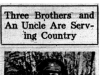 "Three Brothers and An Uncle Are Serving Country"