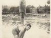 Swimmers Jock McNeill and Josephine Latremouille at Deep Cove