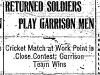 "Returned Soldiers Play Garrison Men"