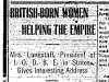 "British Born Women Helping the Empire"