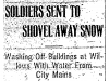 Soldiers Shovel Snow