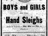 Hand Sleighs Ad