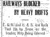 Railways Blocked by Snow