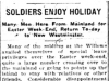 Soldiers Enjoy Holidays 1915