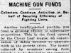 Machine Gun Fundraising Continues