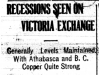 Recessions Seen in Victoria