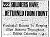 222 Soldiers Returned