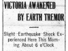 Earthquake in the Morning