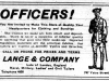 Officers Clothing Ad