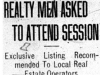 "Realty Men Asked To Attend Session"