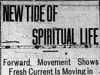 "New Tide of Spiritual Life: Forward Movement Shows Fresh Current Is Moving in Presbyterian Church"
