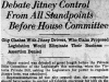 "Debate Jitney Control From All Standpoints Before House Committee"
