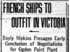 "French Ships to Outfit in Victoria"