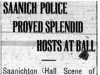 "Saanich Police Proved Splendid Hosts At Ball"