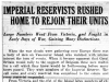 "Imperial Reservists Rushed Home To Join Their Units"