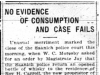 "No Evidence of Consumption and Case Fails"