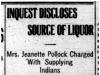 "Inquest Discloses Source of Liquor"
