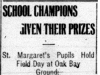 "School Champions Given Their Prizes"