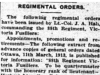 "Regimental Orders"