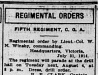 "Regimental Orders"