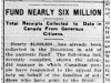 "Fund Nearly Six Million"