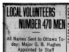"Local Volunteers Number 470 Men"