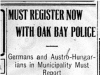 "Must Register Now With Oak Bay Police"