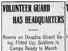 "Volunteer Guard Has Headquarters"
