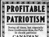 "Profitable Patriotism"