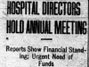 "Hospital Directors Hold Annual Meeting"