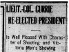 "Lieut.-Col. Currie Re-Elected President"