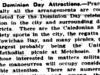 "Dominion Day Attractions"