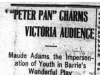 ""Peter Pan" Charms Victoria Audience"