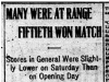 "Many Were at Range - Fiftieth Won Match"