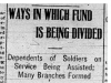 "Ways in Which Fund is Being Divided"