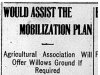 "Would Assist the Mobilization Plan"
