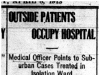 "Outside Patients Occupy Hospital"