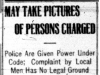 "May Take Pictures of Persons Charged"