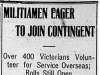 "Militiamen Eager to Join Contingent"