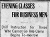 "Evening Classes for Business Men"