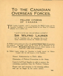 Laurier Poster 1917